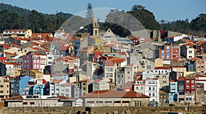 Roofs of La Guardia in Galicia, Spain