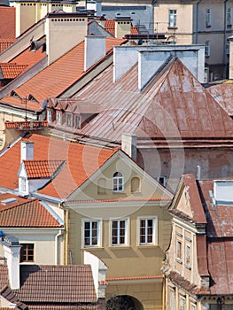 Roofs of Lublin, Poland