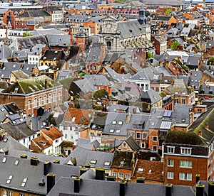 Roofs of Namur beautiful high resolution panoramic view