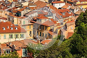 Roofs of Nice in summer. French Riviera, Alpes Maritimes, France photo