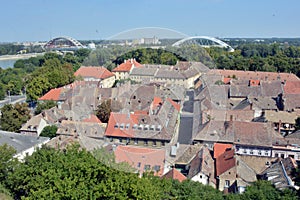 Roofs of old buildings in Petrovaradin