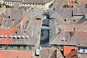 Roofs of old buildings in Petrovaradin