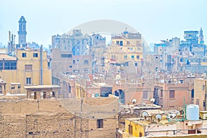 The roofs of old Cairo, Egypt