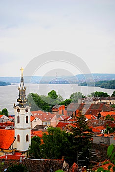 Roofs of the old cityin Belgrade Serbia