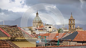 Roofs of the old town of Palermo