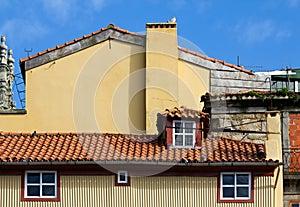 Roofs in Porto, Portugal