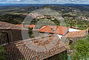 Roofs of the portugese province village photo