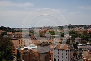 The roofs of Rome, Italy