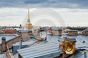 Roofs of Saint-Petersburg, Russia