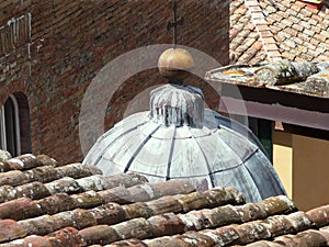 Roofs in Siena. Italy.