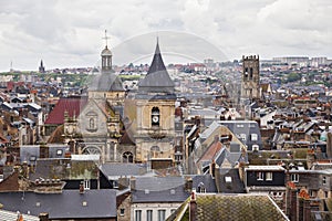 Roofs and towers of Dieppe, France photo