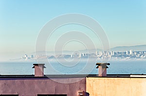 Roofs and Vina del Mar photo