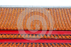 Rooftop of buddhist temple