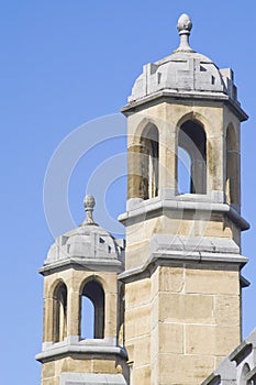 Rooftop cupolas, train station in Ghent, Belgium