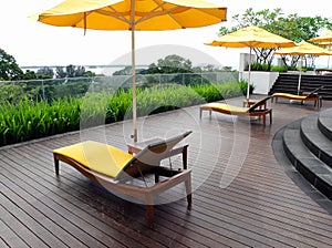 Rooftop garden patio design photo