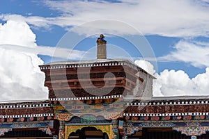 Rooftop of Hemis Monastery Tibet Buddhsim Temple in Leh Ladakh