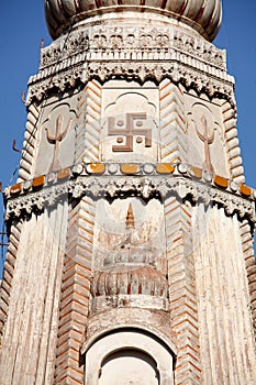 Rooftop of an hindi temple India