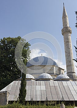 Rooftop of Karadoz Beg mosque in Mostar, Bosnia