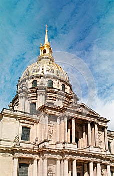 The rooftop of the National Residence of Invalids in Paris