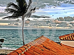 Rooftop oceanfront bliss.