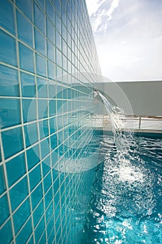Rooftop pool area