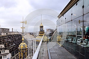 Rooftop of Printemps in Paris