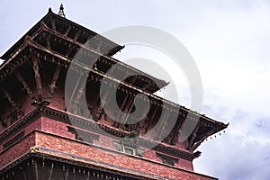 Rooftop of the royal palace at the Patan Durbar Square