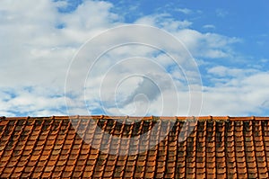 Rooftop and sky.