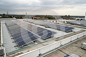 Rooftop solar panel installation