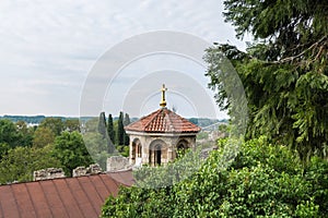 Rooftop of St petka chapel in the Kalemegdan fortress Belgrade Serbia