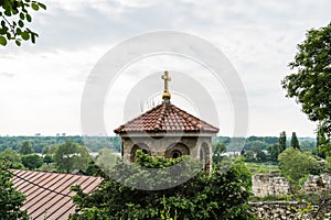 Rooftop of St petka chapel in the Kalemegdan fortress Belgrade Serbia