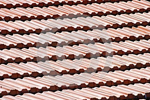 Rooftop tiles in Abruzzo, Italy.