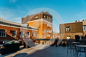 Rooftop Veranda with Contemporary Urban Design