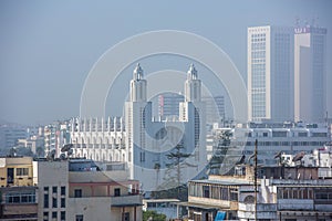 Rooftop view of Casablanca, Morocco.