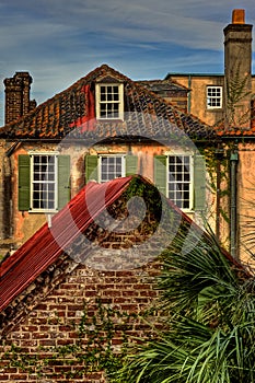 Rooftop View of Historic Buildings, Charleston South Carolina