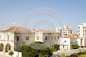 Rooftop view larnaca cyprus photo