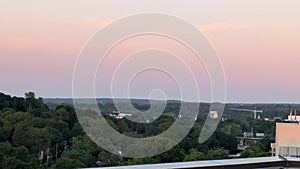 Rooftop view over city