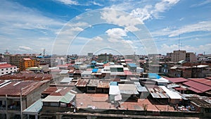 Rooftop view of Phnom Penh, Cambodia