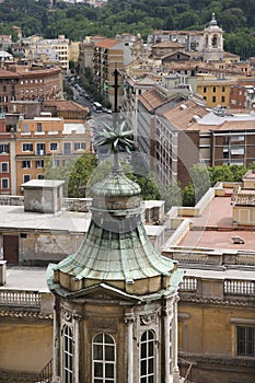 Rooftop view of Rome, Italy.