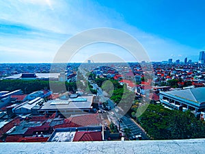 Rooftop view at Surabaya city skylounge photo