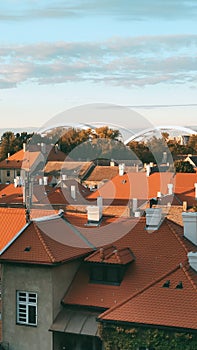 Rooftop view from three centuries old fortress