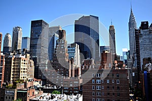 Rooftop view to upper east side Manhattan