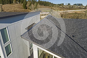 Rooftop view of townhomes.