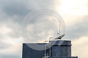 Rooftop Water Tank And Sky