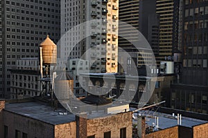 Rooftop Water Towers on NYC Buildings