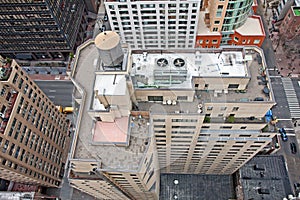 Rooftop Water Towers on NYC Buildings photo