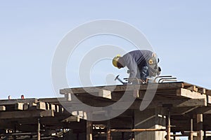 Rooftop Worker