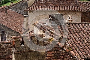 Rooftops in ancient French village