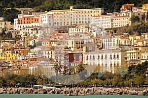 Rooftops. City view. Salerno. Italy