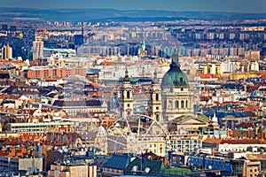 Rooftops and famous landmarks of Budapest